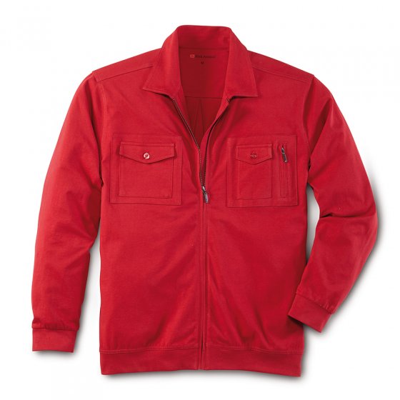 Jerseyshirt m.lan.mouwen,Set 3XL | Khaki#Rood