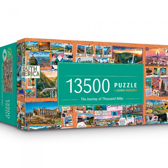 Legpuzzel 'Around the World' van 13.500 stukjes 