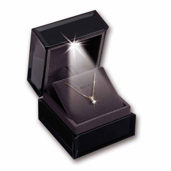 Gouden ketting met diamant, 0,21 kt 